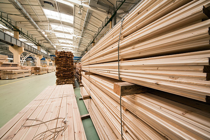 Wood warehouse